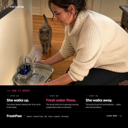 FreshPaw Smart Pet Water Fountain
